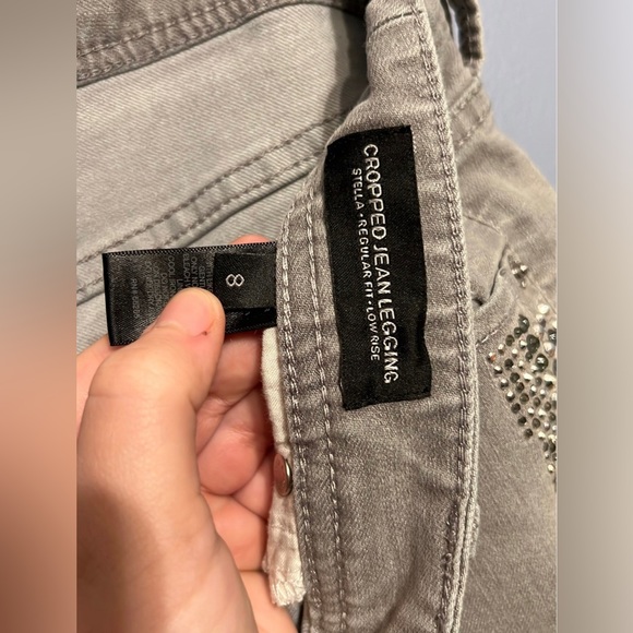 Express Rhinestone Cropped Jeans‎ - Picture 7 of 7